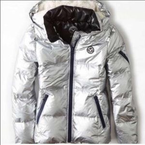 Silver Puffer Coat